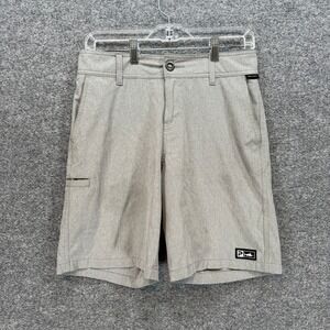 Pelagic Hybrid Shorts Youth 29 Gray‎ Performance Fishing Boating Stretch Active